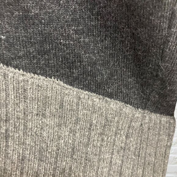 Maria Cher Sweater 1/US S Black Gray Colorblock Angora Wool Cowl Neck Argentina - Picture 11 of 16
